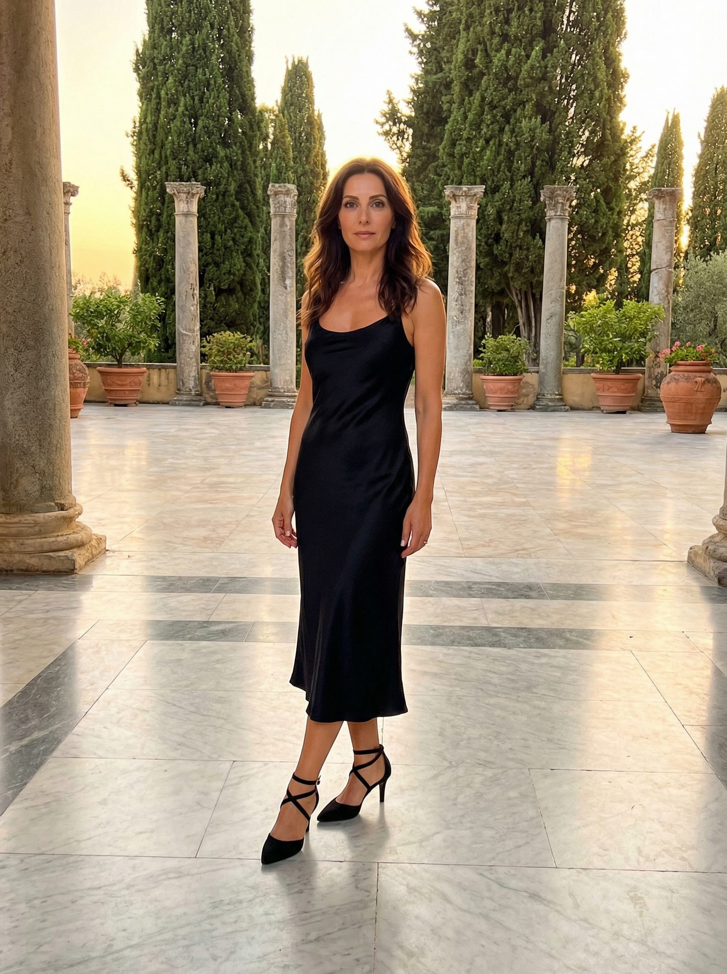 Donna Classica – Court Shoes with Adjustable Ankle Strap